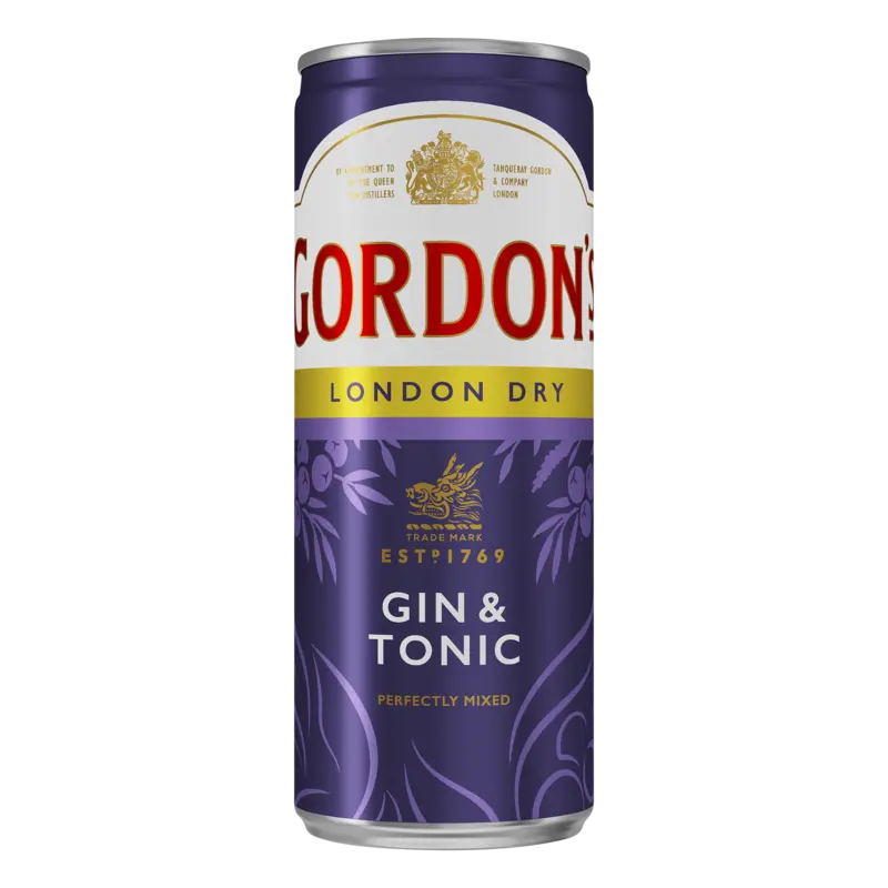 Gordon's - London Dry Gin & Tonic - 250ML