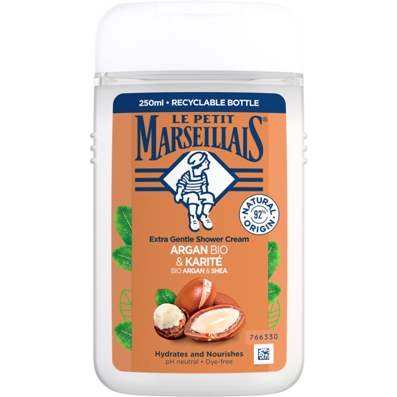 Een afbeelding van Le Petit Marseillais Douchecrème argan & karitéboter bel