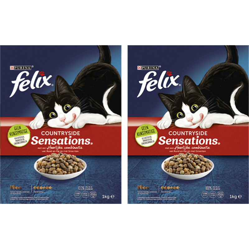 Een afbeelding van Felix Countryside kattenbrokjes voordeel