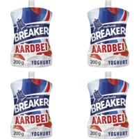 Een afbeelding van Melkunie Breaker aardbei yoghurt pakket