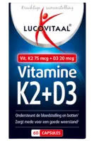 Lucovitaal K2 + D3 vitamine capsules