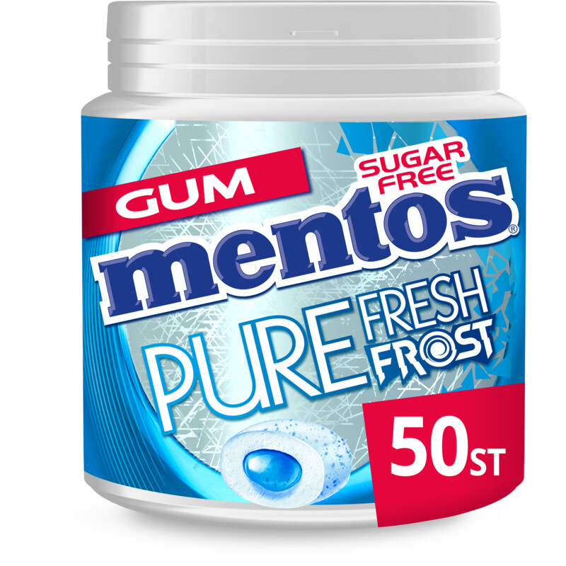 Een afbeelding van Mentos Gum Gum pure fresh frost strong pepperming