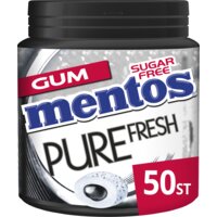 Een afbeelding van Mentos Gum Pure fresh black mint kauwgom