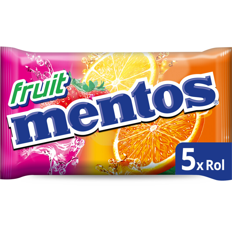 Een afbeelding van Mentos Fruit 5-pack