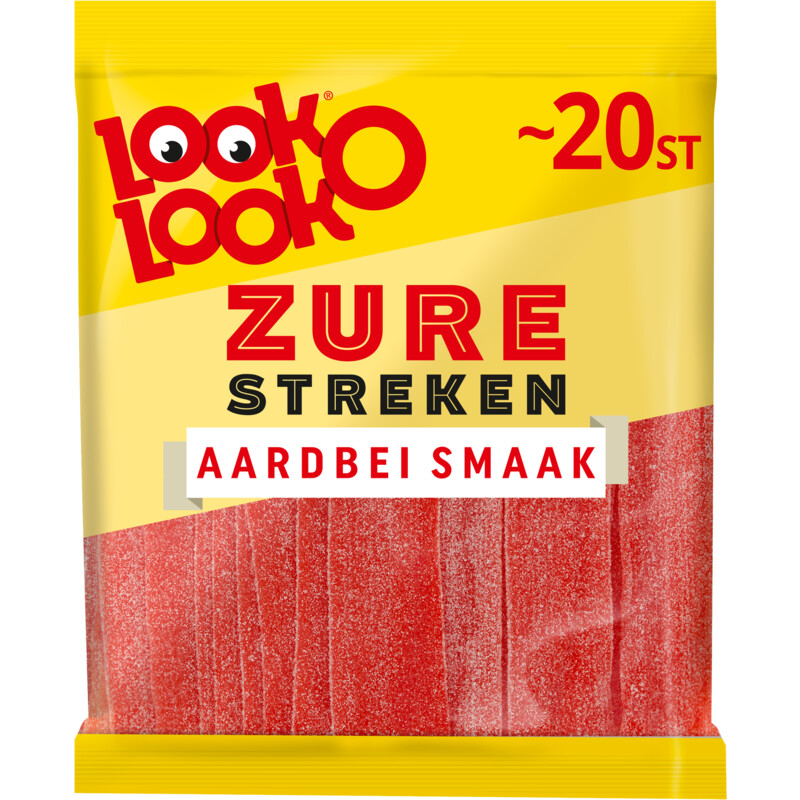 Een afbeelding van Look-O-Look Zure streken aardbei smaak