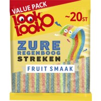 Een afbeelding van Look-O-Look Zure regenboogstreken fruit smaak value