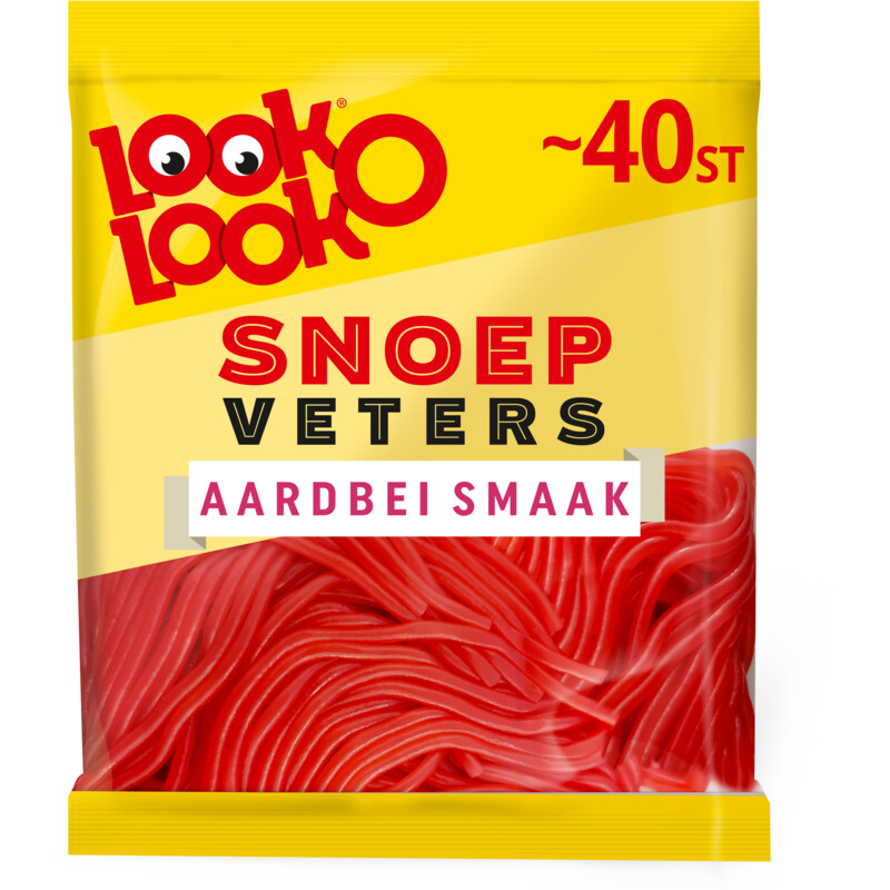 Een afbeelding van Look-O-Look Snoepveters aardbeismaak