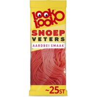 Een afbeelding van Look-O-Look Snoepveters aardbei smaak