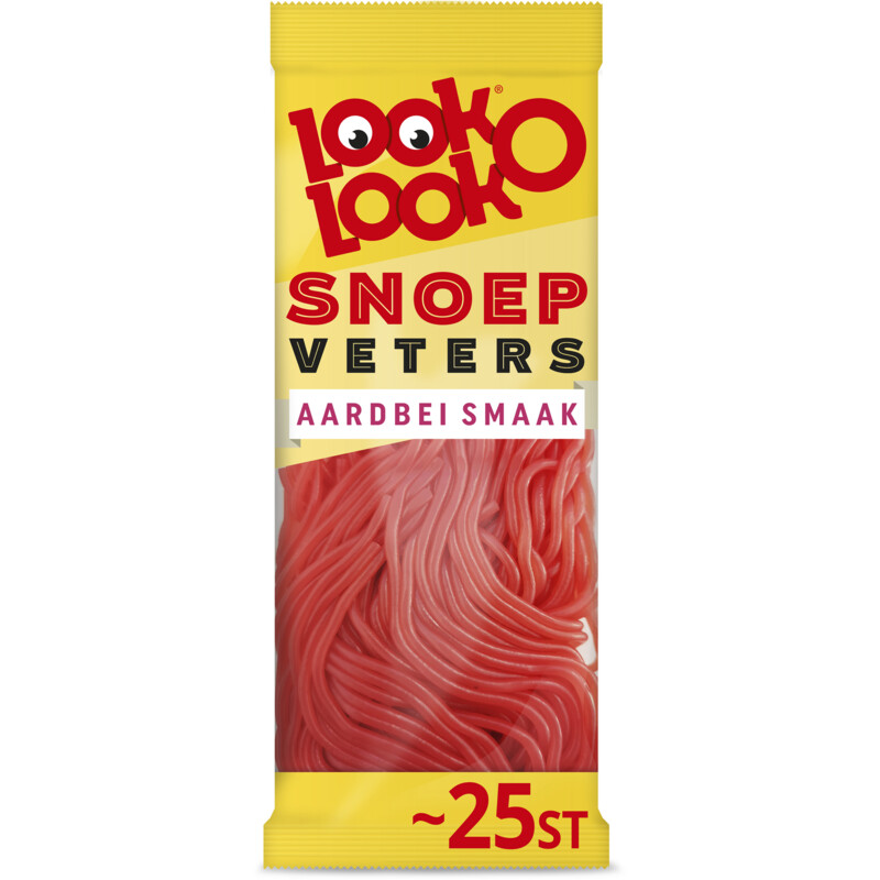 Een afbeelding van Look-O-Look Snoepveters aardbei smaak