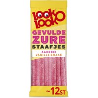 Een afbeelding van Look-O-Look Gevulde zure staafjes aardbei vanille