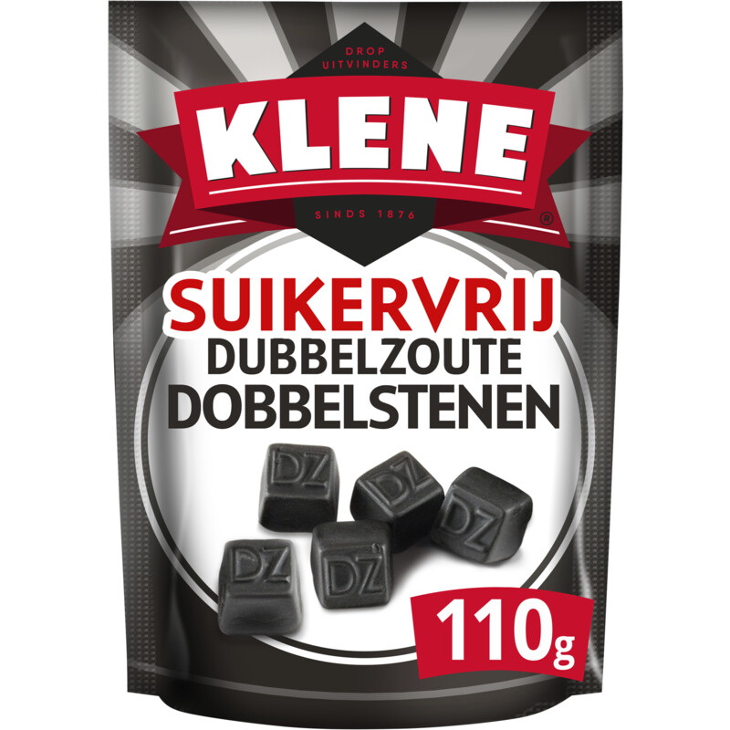 Een afbeelding van Klene Suikervrij dubbelzoute dobbelstenen