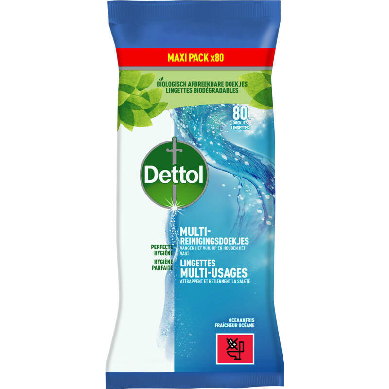 inzet vertrekken Dwang Dettol Schoonmaakdoekjes cleanser bestellen | Albert Heijn