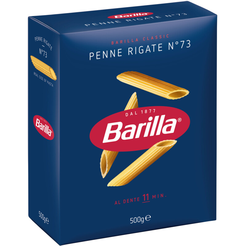 Een afbeelding van Barilla Penne rigate n.73 bel