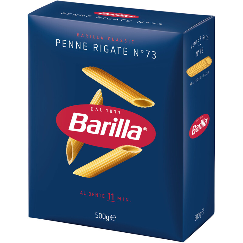 Een afbeelding van Barilla Penne rigate n.73 bel