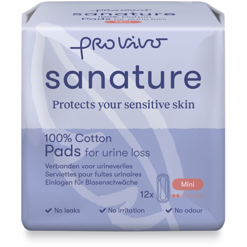 Een afbeelding van Sanature Katoenen incontinentieverband mini