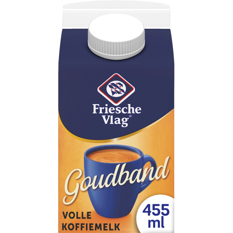 Een afbeelding van Friesche Vlag Goudband volle koffiemelk