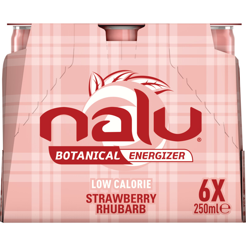 Een afbeelding van Nalu Botanical strawberry rhubarb 6-pack bel
