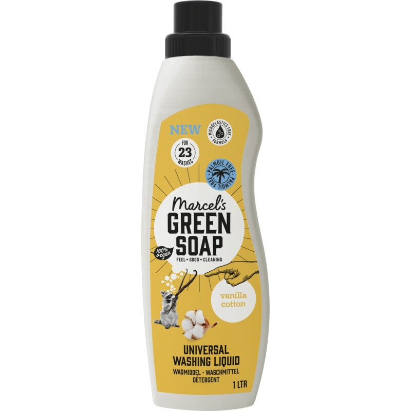 Een afbeelding van Marcel's Green Soap Wasmiddel univereel vanille cotton
