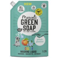 Een afbeelding van Marcel's Green Soap Wasmiddel color peach jasmine refill