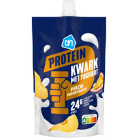 Een afbeelding van AH Protein kwark met yoghurt perzik passie