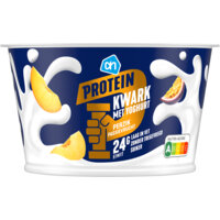 Een afbeelding van AH Protein kwark met yoghurt perzik passie