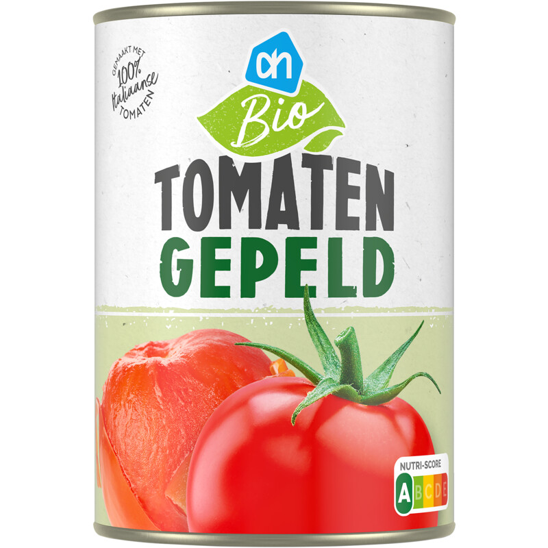 Een afbeelding van AH Biologisch Tomaten gepeld
