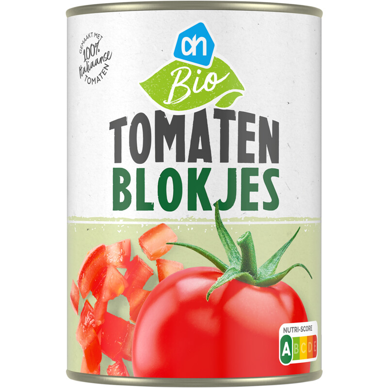 Een afbeelding van AH Biologisch Tomatenblokjes