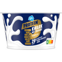 Een afbeelding van AH Protein kwark met yoghurt vanillesmaak