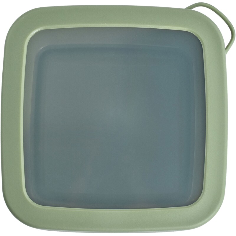 Een afbeelding van Hip Schaal met deksel vierkant 1,5l groen