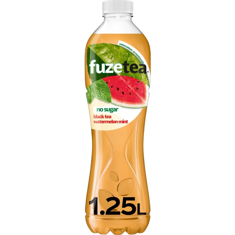 Fuze Tea Black ice tea watermelon no sugar bestellen Albert Heijn