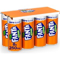 Een afbeelding van Fanta Orange zero sugar 8-pack