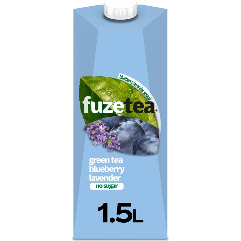 Fuze Tea Green ice tea blueberry no sugar bestellen Albert Heijn