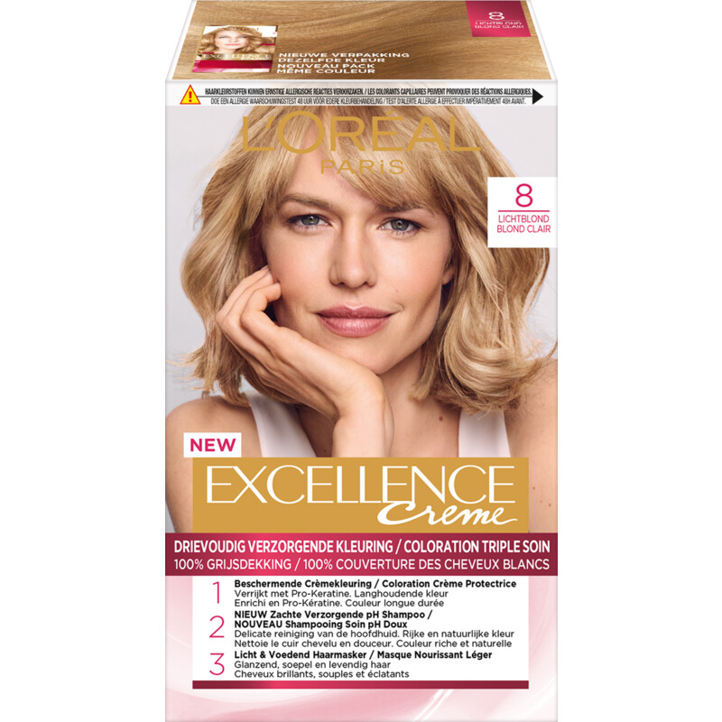 Onderwijs Aarzelen Spruit L'Oréal Excellence crème 08 lichtblond bestellen | Albert Heijn