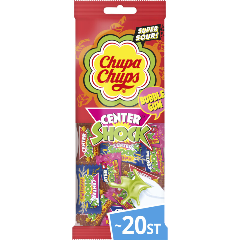 Chupa Chups Center shock bubblegum super sour bestellen Albert Heijn
