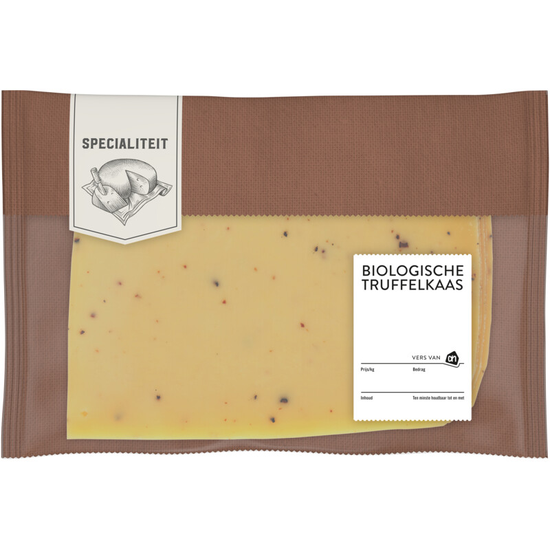 Een afbeelding van AH Biologisch Truffelkaas 50+ plak vvp
