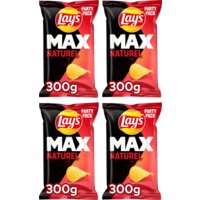 Een afbeelding van Lay's Max ribbel chips voordeel pack 4x