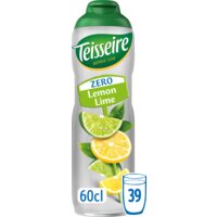 Een afbeelding van Teisseire Lemon & lime 0% vruchtensiroop