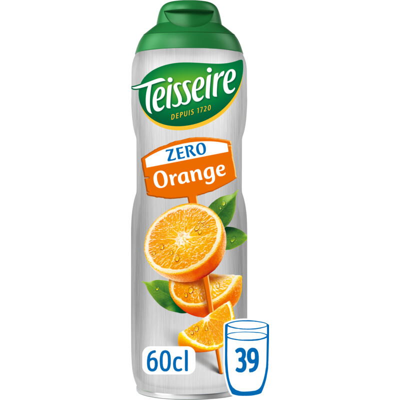 Een afbeelding van Teisseire Zero sinaasappel siroop