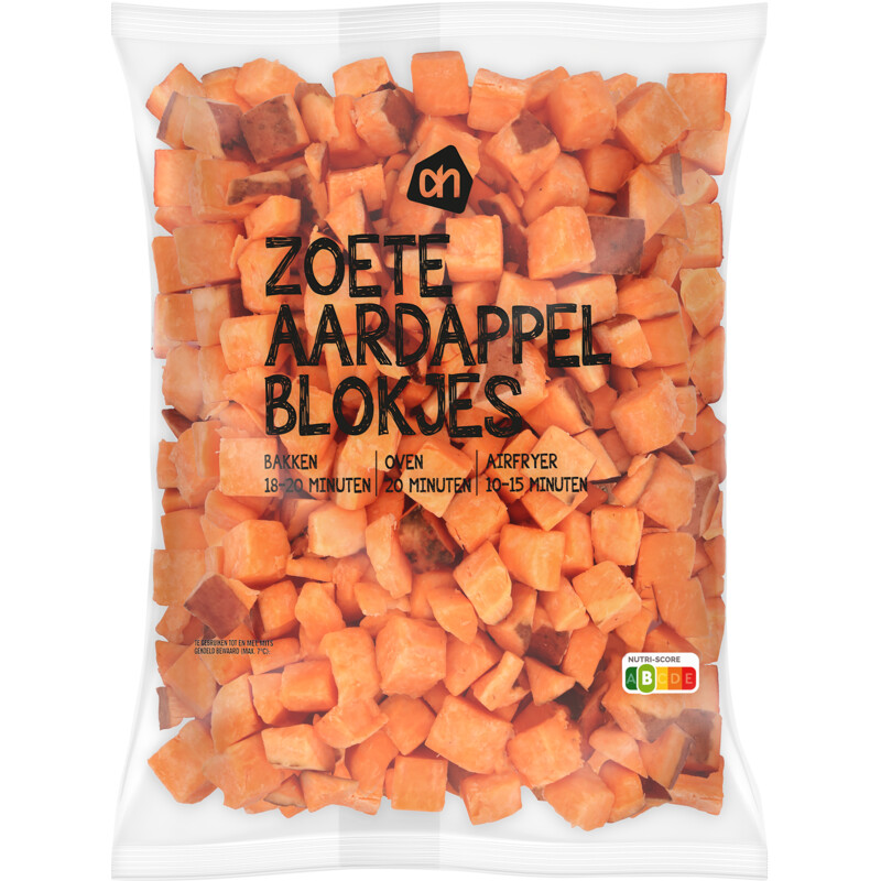 Een afbeelding van AH Zoete aardappelblokjes