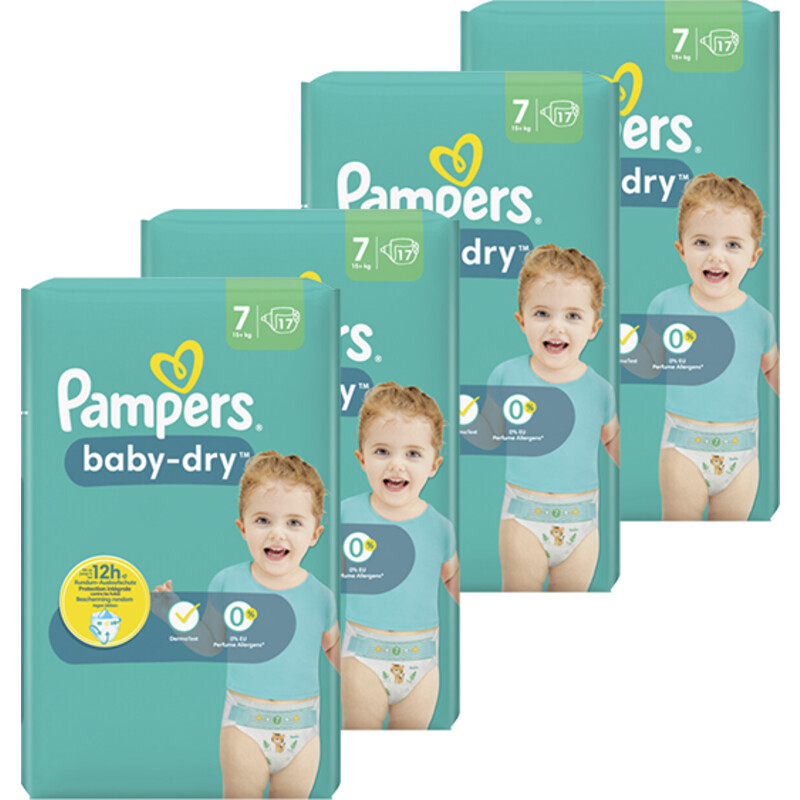 Taiko buik Chronisch excelleren Pampers Baby Dry Luiers maat 7 voordeelpakket bestellen | Albert Heijn