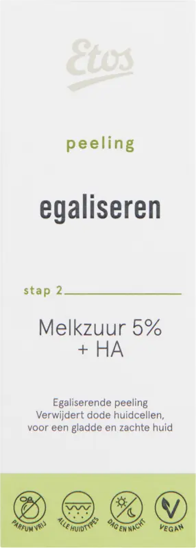 Melkzuur 5% + HA peeling exfoliant