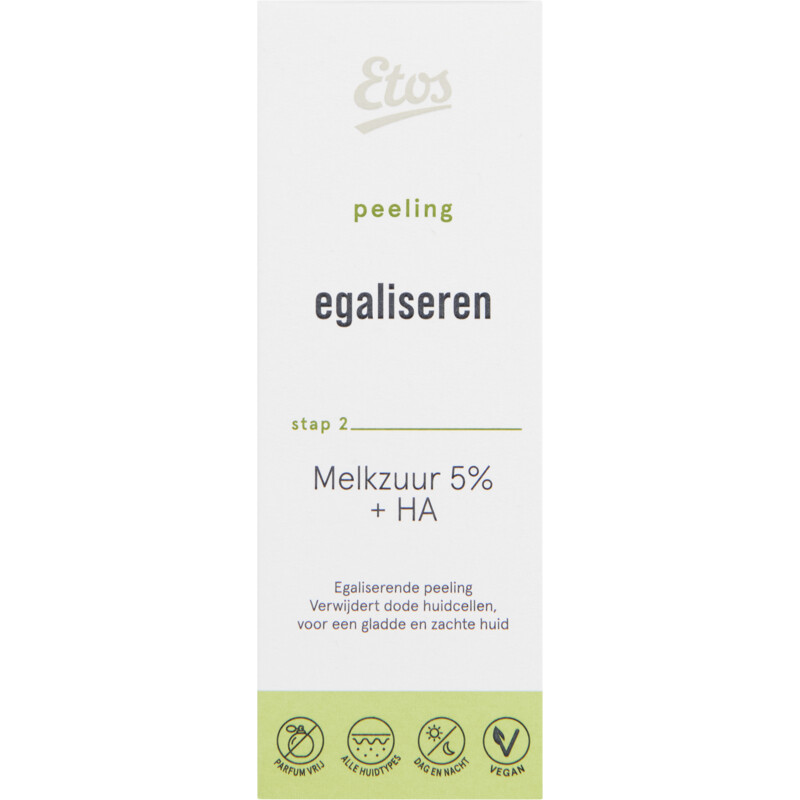Een afbeelding van Etos Melkzuur 5% + HA peeling exfoliant