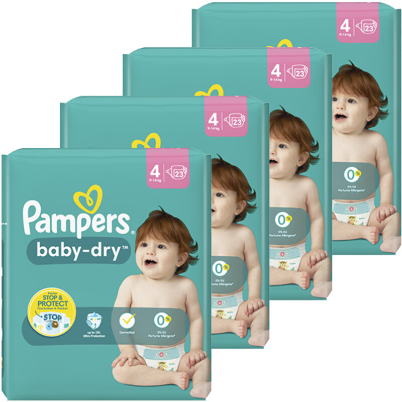 gesloten complexiteit Schrijfmachine Pampers Baby Dry luiers maat 4 voordeelpakket bestellen | Albert Heijn