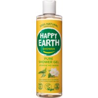 Een afbeelding van Happy Earth Pure shower gel jasmine ho wood