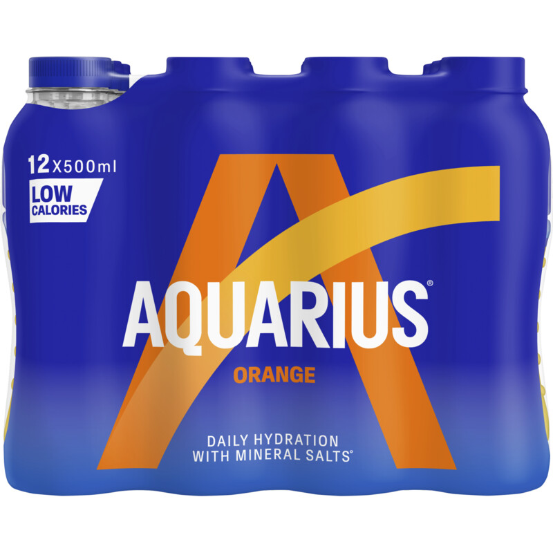 Een afbeelding van Aquarius Orange 12-pack