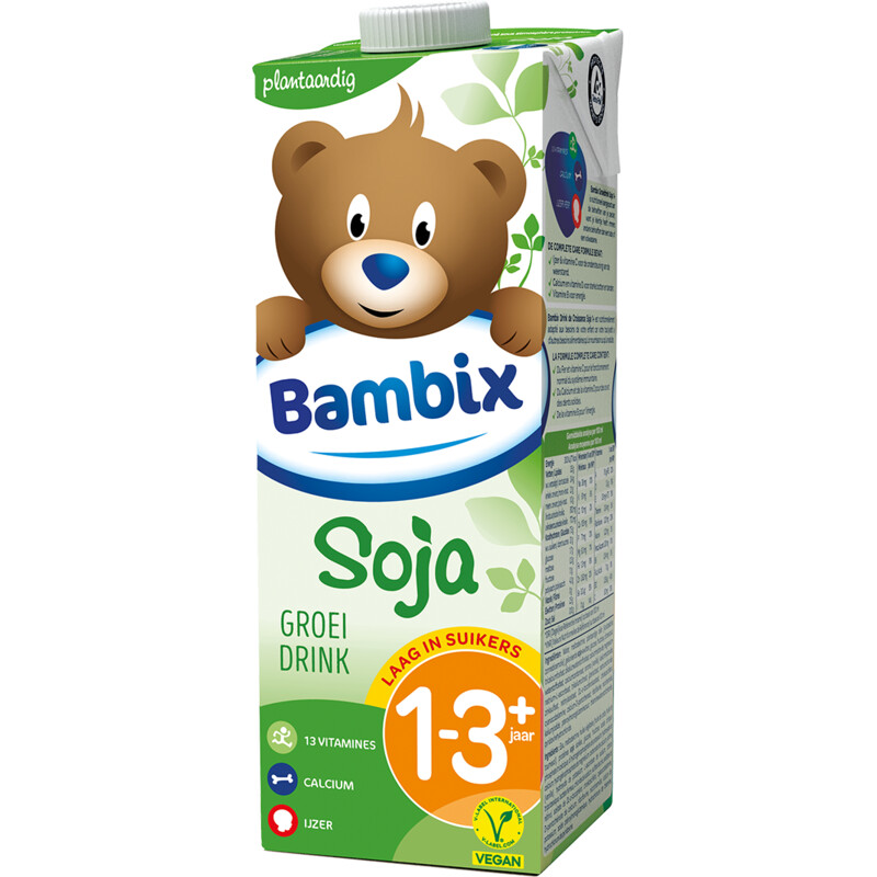 Een afbeelding van Bambix Groeidrink soja bel