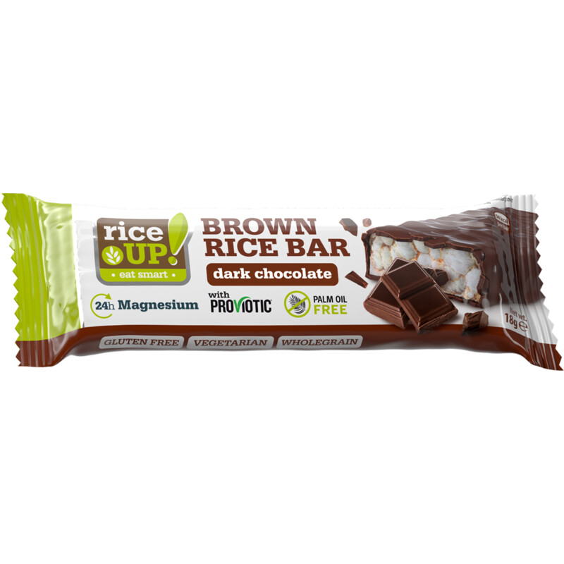 RiceUp Brown rice bar dark chocolate bel reserveren | Albert Heijn
