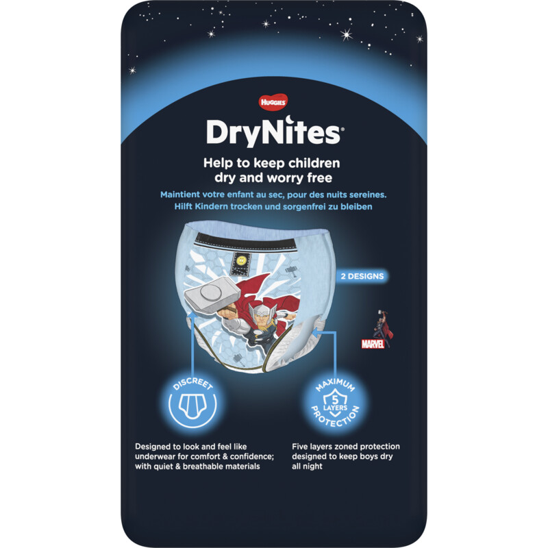 Een afbeelding van Huggies DryNites luierbroekjes jongen 4-7 jaar