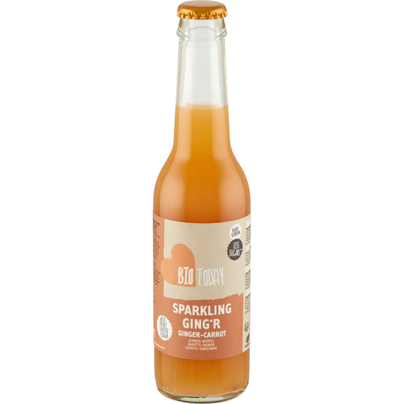 Een afbeelding van BioToday Sparkling ginger carrot