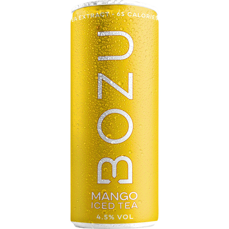 Een afbeelding van Bozu Hard iced tea mango 4.5%